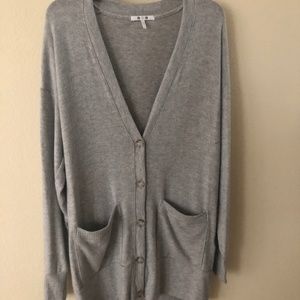 three dot over sized cardigan